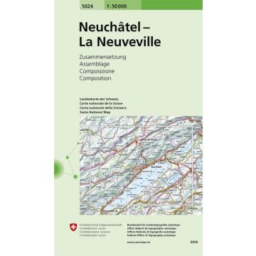 5024 Neuchâtel - La Neuveville 1:50 000 / Swisstopo