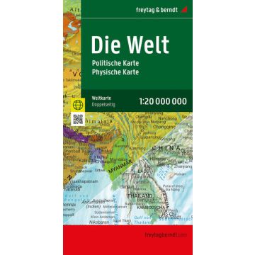 Welt politisch - physisch 1:20 Mio. / Freytag & Berndt
