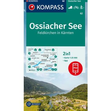 Wanderkarte Kompass 62 Ossiacher See 1:25 000
