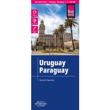 Strassenkarte Uruguay Paraguay 1:1 200 000 / Reise Know-How