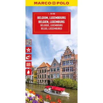 Strassenkarte Belgien Luxemburg 1:250 000 / Marco Polo