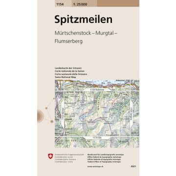 1154 Spitzmeilen 1:25 000 / Swisstopo