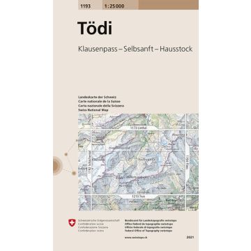 1193 Tödi 1:25 000 / Swisstopo
