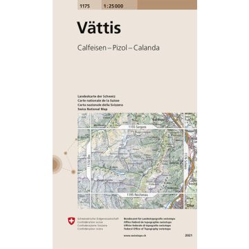 1175 Vättis 1:25 000 / Swisstopo