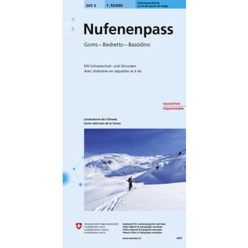 265 S Nufenenpass Carte de randonnée à ski 1:50 000