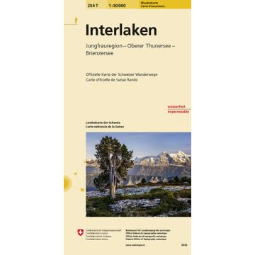 254 T Interlaken Carte d'excursions 1:50 000