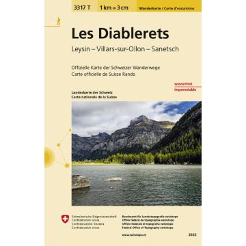 3317 T Les Diablerets Carte d'excursions 1:33 333