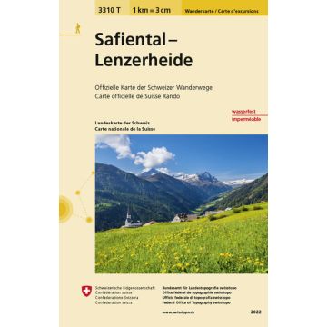 3310 T Safiental Lenzerheide Carte d'excursions 1:33 333