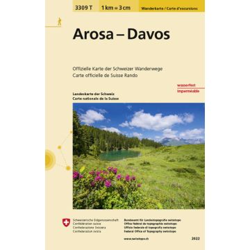 3309 T Arosa-Davos Carte d'excursions 1:33 333
