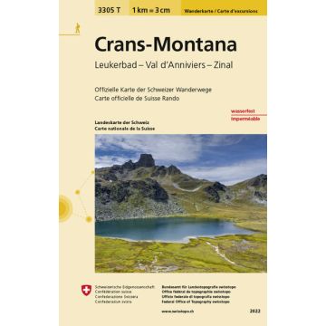 3305 T Crans-Montana Carte d'excursions 1:33 333