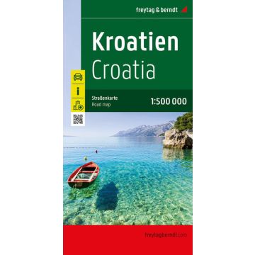 Strassenkarte Kroatien 1:500 000 / Freytag & Berndt