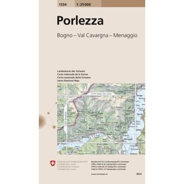 1334 Porlezza 1:25 000 / Swisstopo