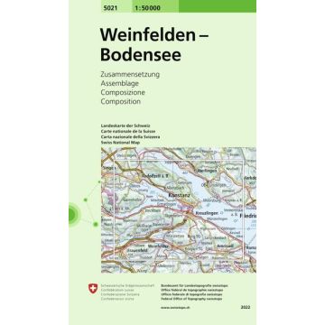 5021 Weinfelden - Bodensee 1:50 000 / Swisstopo