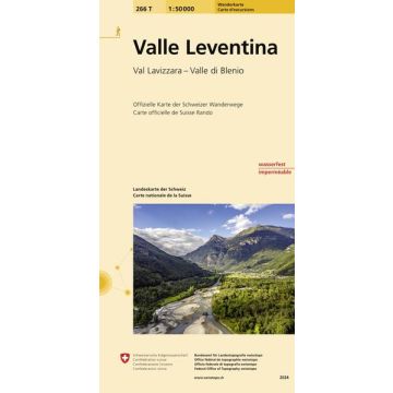 266 T Valle Leventina Carte d'excursions 1:50 000