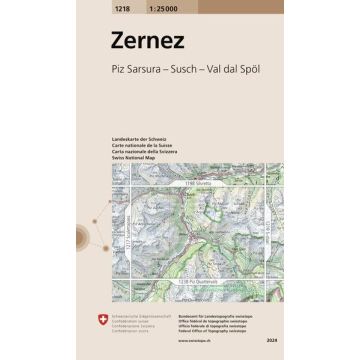 1218 Zernez 1:25 000 / Swisstopo