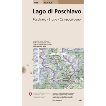 1298 Lago di Poschiavo 1:25 000 / Swisstopo