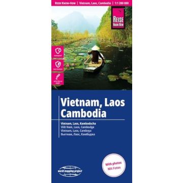 Strassenkarte Vietnam Laos Kambodscha 1: 1 200 000 / Reise Know-How