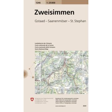 1246 Zweisimmen 1:25 000 / Swisstopo