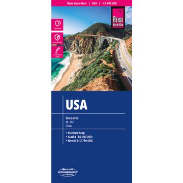 Strassenkarte USA 1:4 700 000 / Reise Know-How