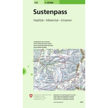255 Sustenpass 1:50 000 / Swisstopo