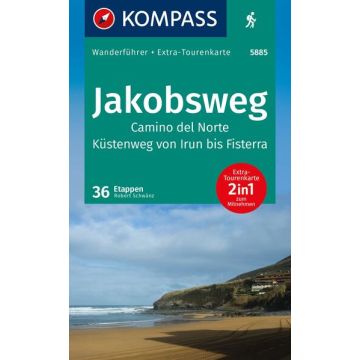 Wanderführer Camino del Norte (Küstenweg) mit Wanderkarte / Kompass