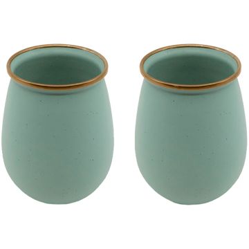 Becher Emaille Tumbler 2er Set
