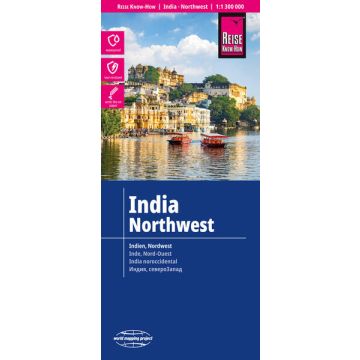 Strassenkarte Indien Nordwest 1:1,3 Mio. / Reise Know-How