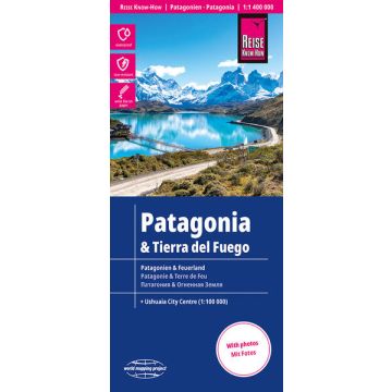 Strassenkarte Patagonien & Feuerland 1:1,4 Mio. / Reise Know How