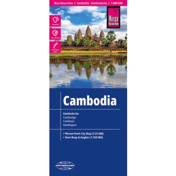 Carte routière Cambodge 1:500 000 / Reise Know-How