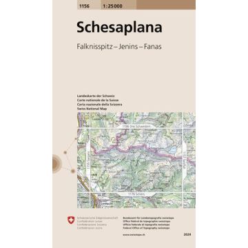 1156 Schesaplana 1:25 000 / Swisstopo