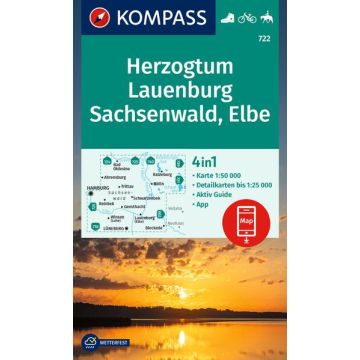 Wanderkarte Kompass 722 Herzogtum Lauenburg