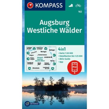 Wanderkarte Kompass 162 Augsburg Westliche Wälder