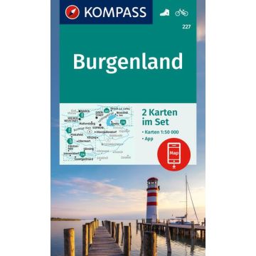 Wanderkarte Kompass 227 Burgenland 1:50 000