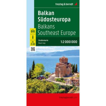Carte routière Balkans Europe du Sud-Est 1:2 Mio. / Freytag & Berndt