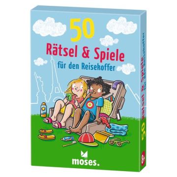50 Rätsel & Spiele für den Reisekoffer / Moses