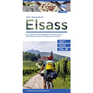 Velokarte ADFC Elsass 1:75 000 / BVA