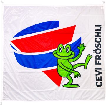 Cevi article d' image grenouille drapeau 1,5 x 1,5 m