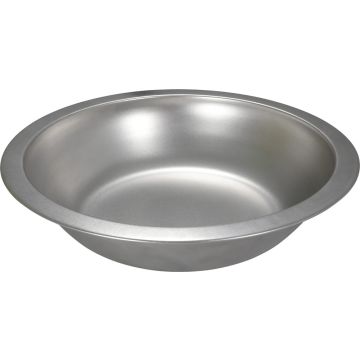 Assiette creuse en acier inoxydable mat Ø 20,5 cm