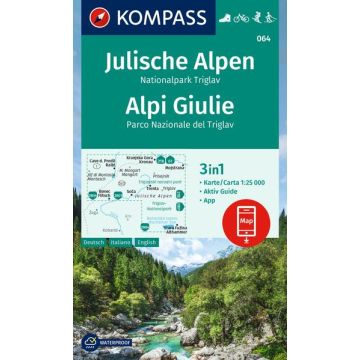 Wanderkarte Kompass 064 Julische Alpen Triglav