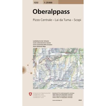 1232 Oberalppass 1:25 000 / Swisstopo