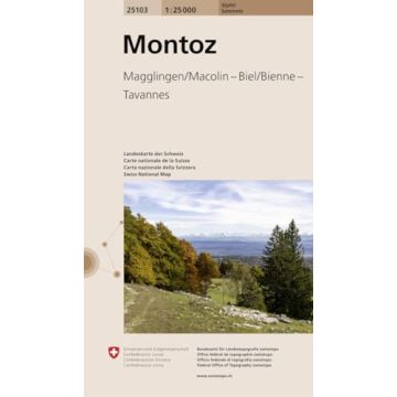 25103 Montoz 1:25 000 / Swisstopo (Gipfel)