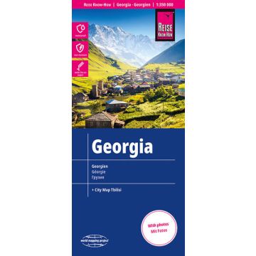 Carte routière Géorgie 1:350 000 / Reise Know-How