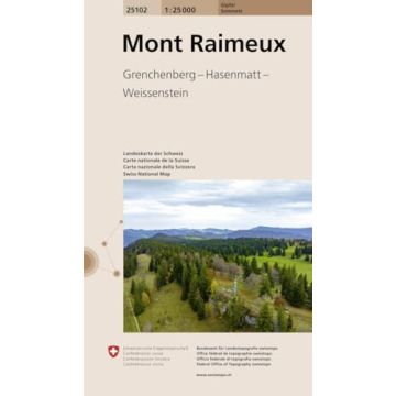 25102 Mont Raimeux 1:25 000 / Swisstopo (Gipfel)