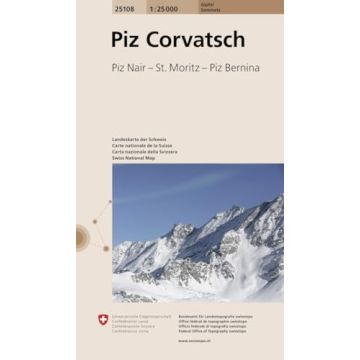 25108 Piz Corvatsch 1:25 000 / Swisstopo (Gipfel)