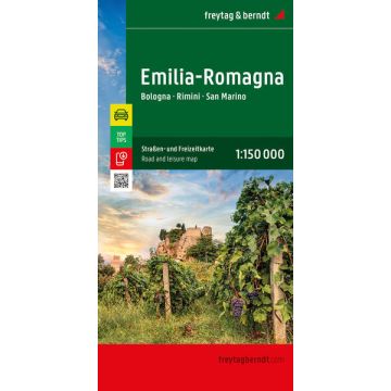 Carte routière Émilie-Romagne 1:150 000 / Freytag & Berndt