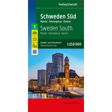 Strassenkarte Schweden 1 Süd 1:250 000 / Freytag & Berndt