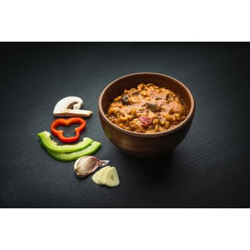 Fertiggericht Rinderragout mit Reis