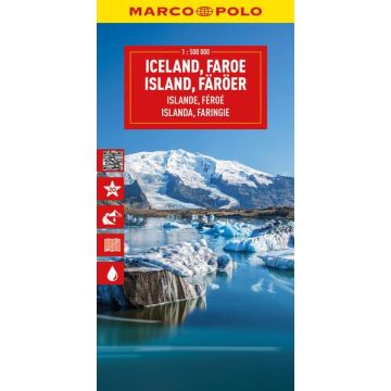 Carte routière Island Färöer 1:500 000 / Marco Polo