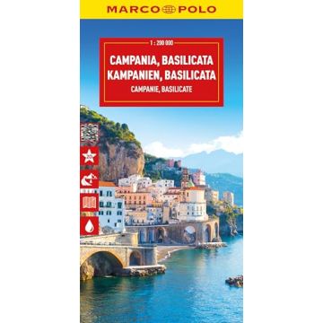 Carte routière Campanie Basilicate 1: 200 000 / Marco Polo Italie 12
