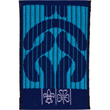 Wolfsstufe Abzeichen: Versprechen (blau)